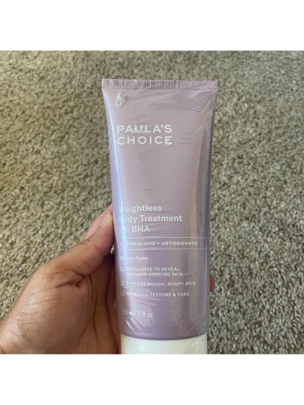 Paula's Choice Weightless Body Treatment with BHA expires 11/2026